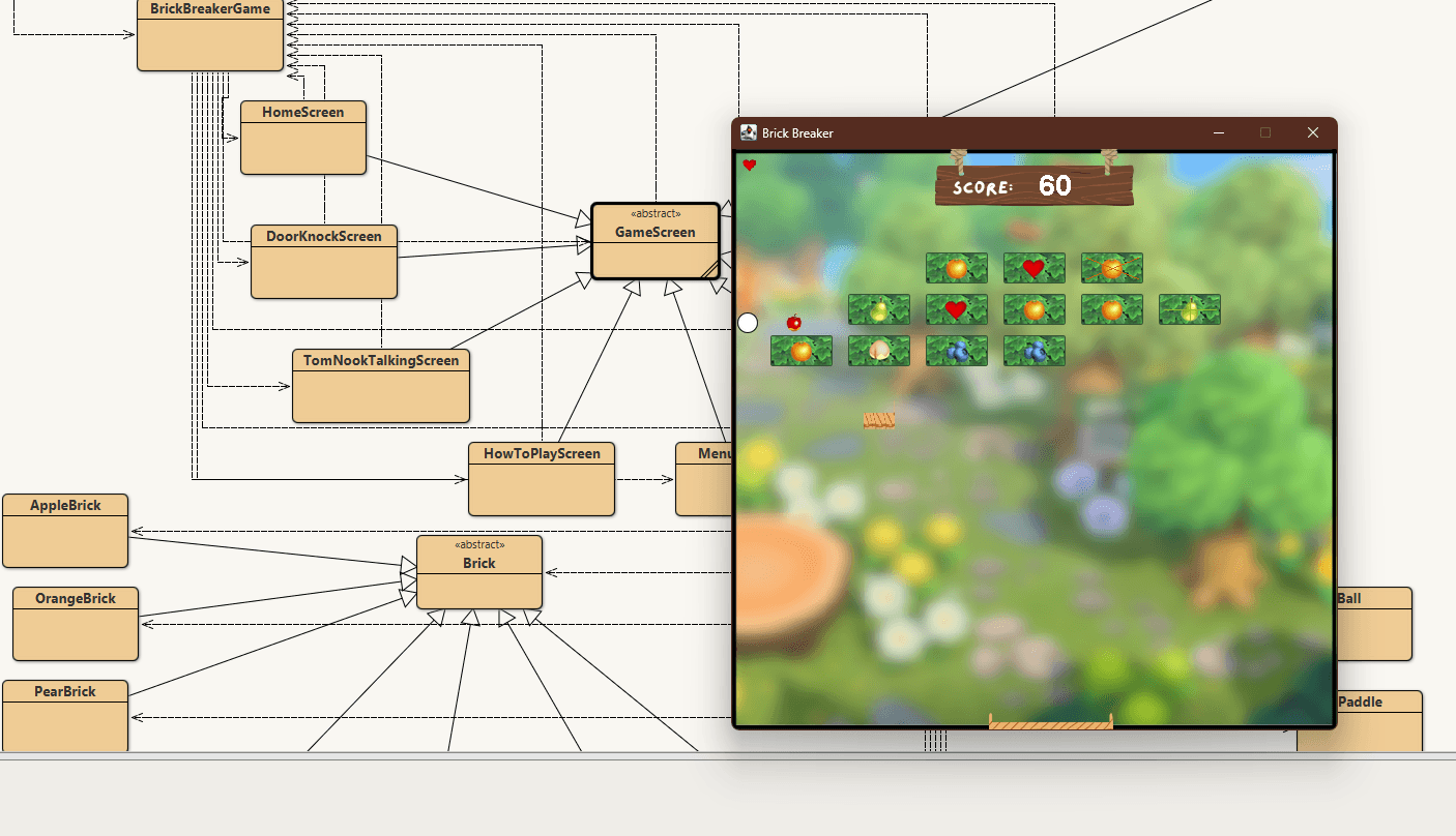 Brick Breaker game built by student